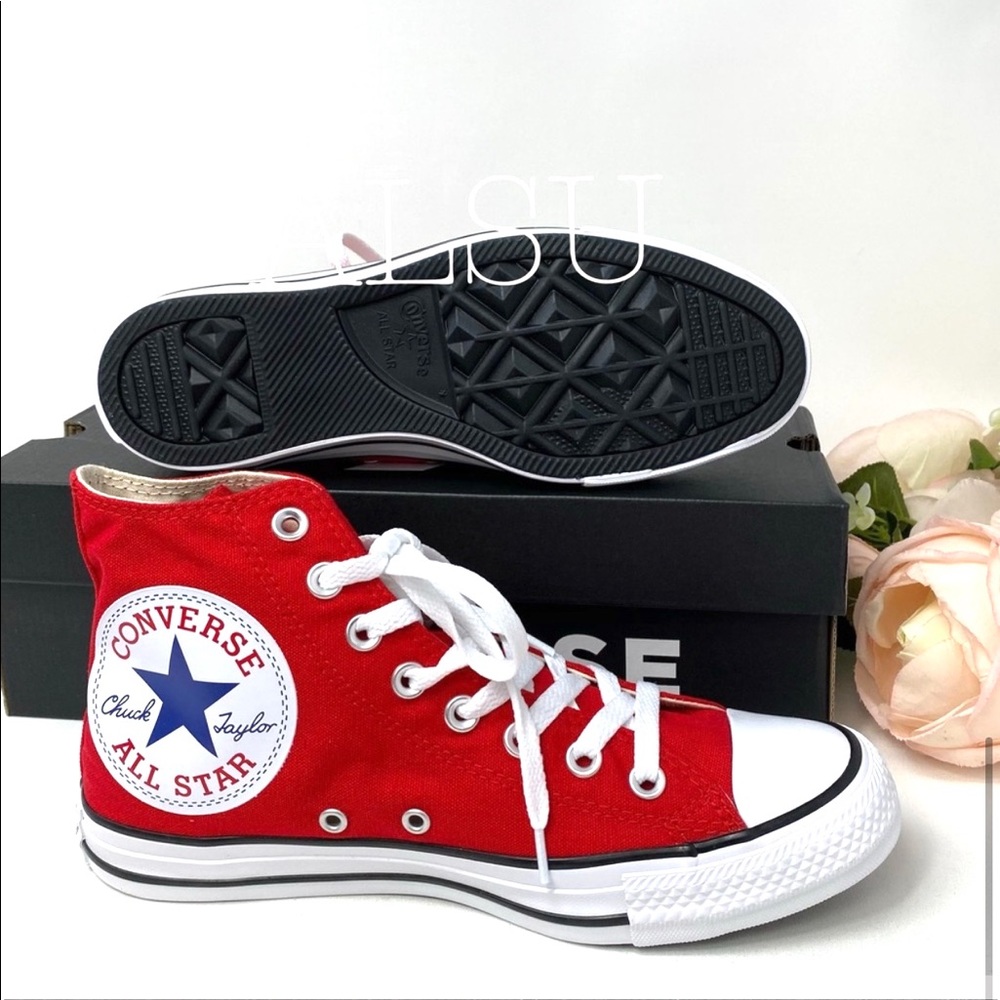 Converse Ctas HI Big Logo Red W AUTHENTIC - Picture 4 of 6